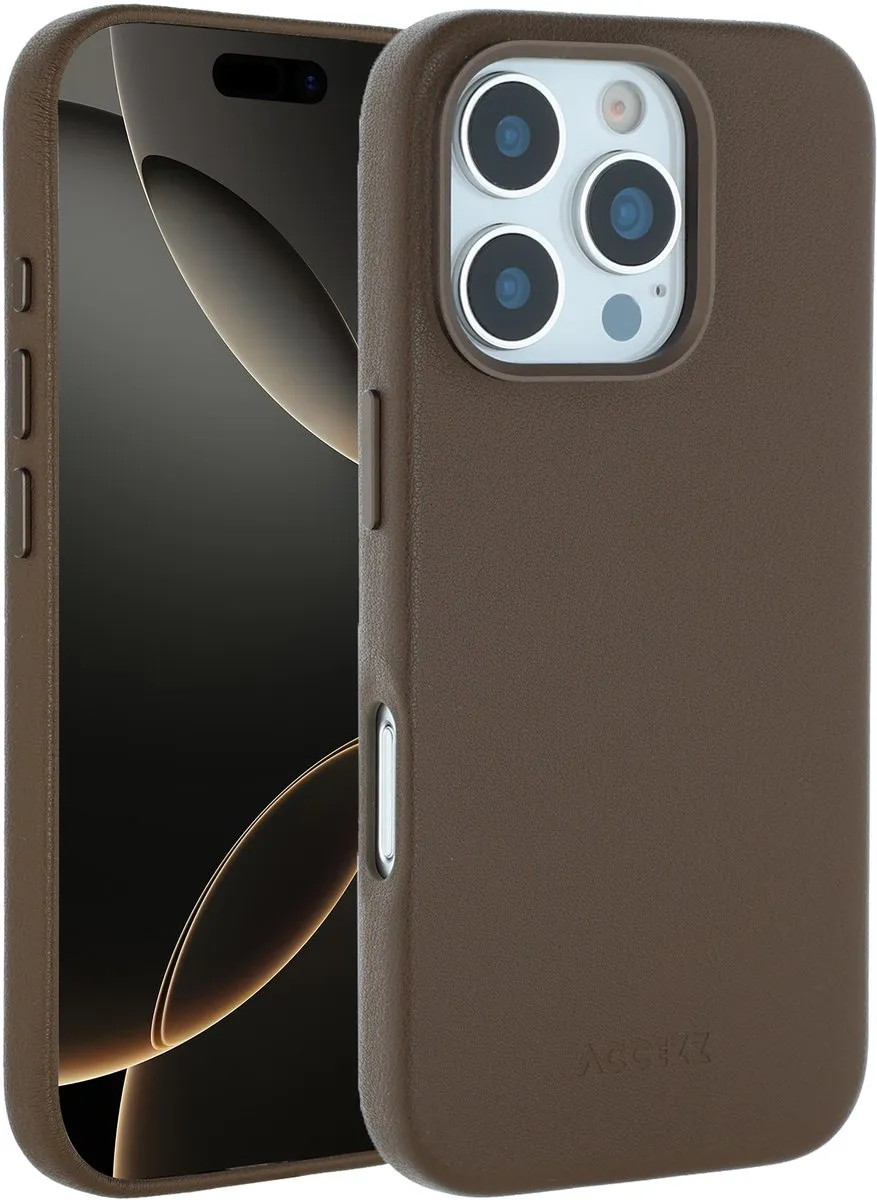Accezz Hoesje iPhone 16 Pro Coffee Brown