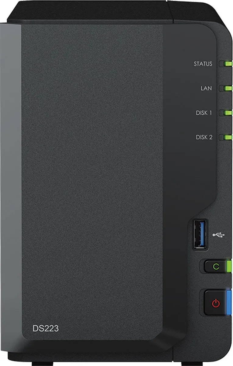 Synology DS223 - NAS - Western Digital RED 16TB (2x 8TB)
