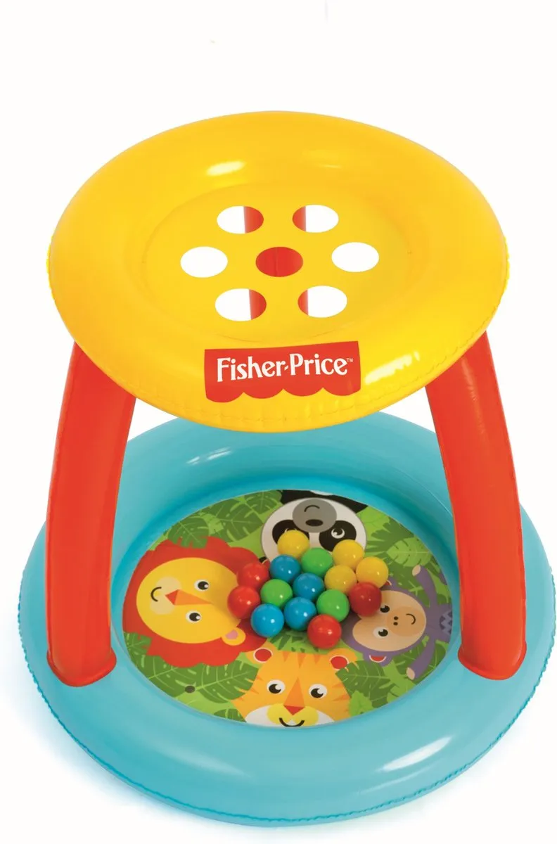 Fisher Price Junior Ballenbak Oplaasbaar 89x84cm - 16-delig Multicolor