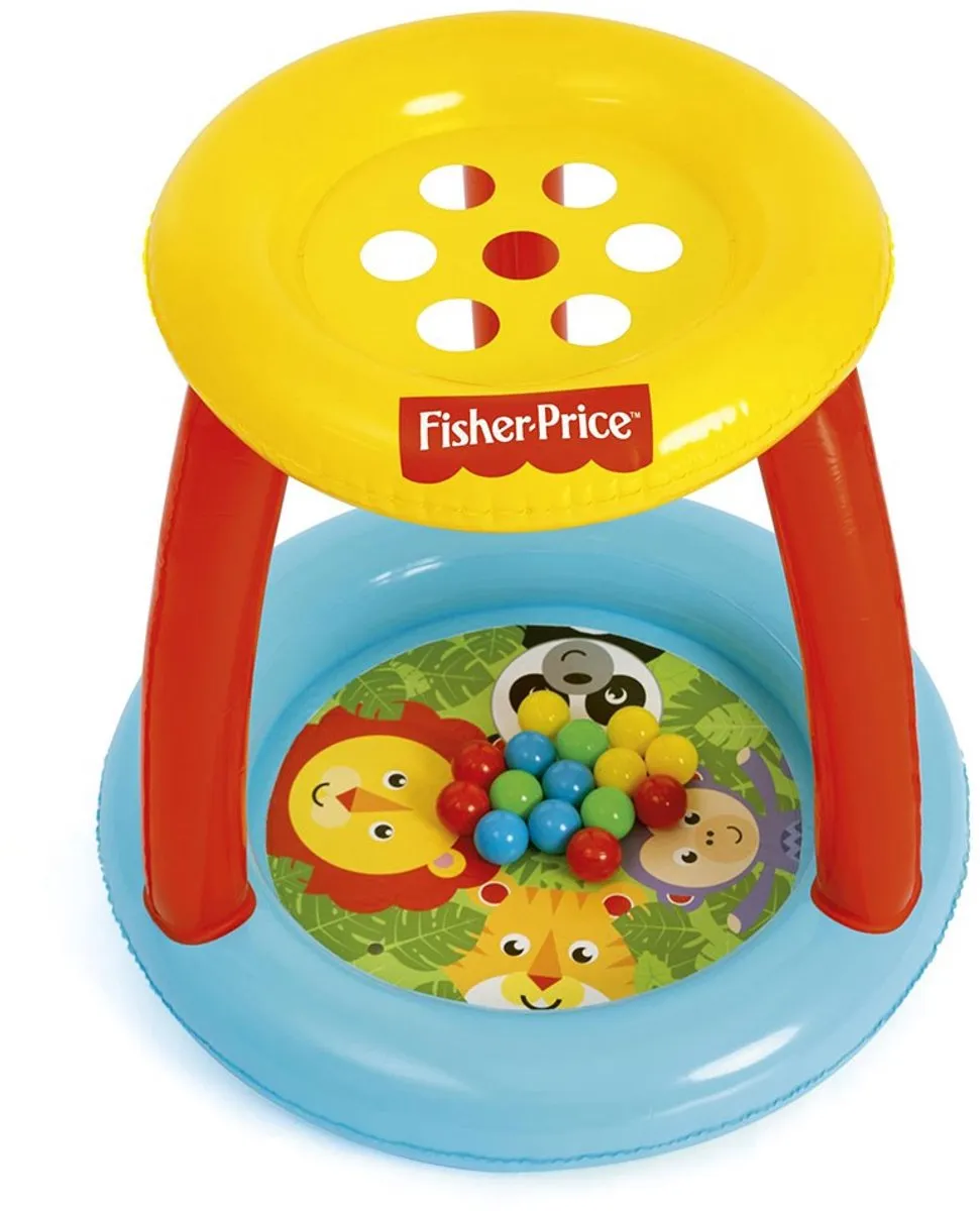 Fisher Price Junior Ballenbak Oplaasbaar 89x84cm - 16-delig Multicolor