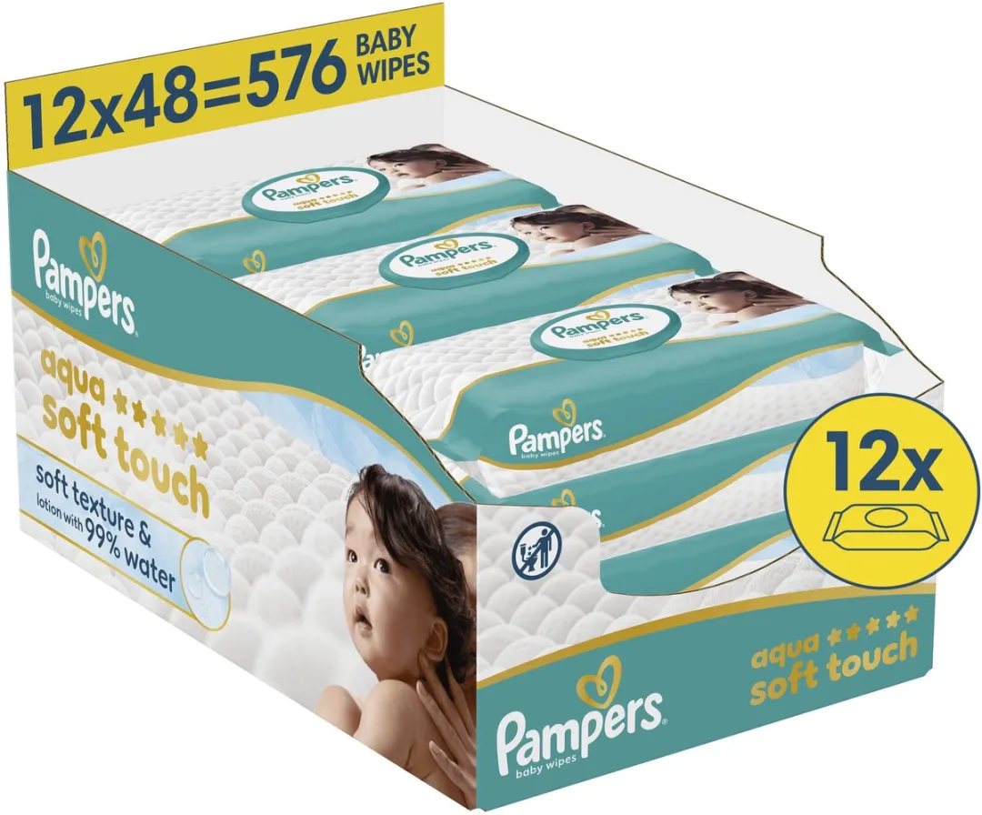 Pampers Aqua Soft Touch Babydoekjes