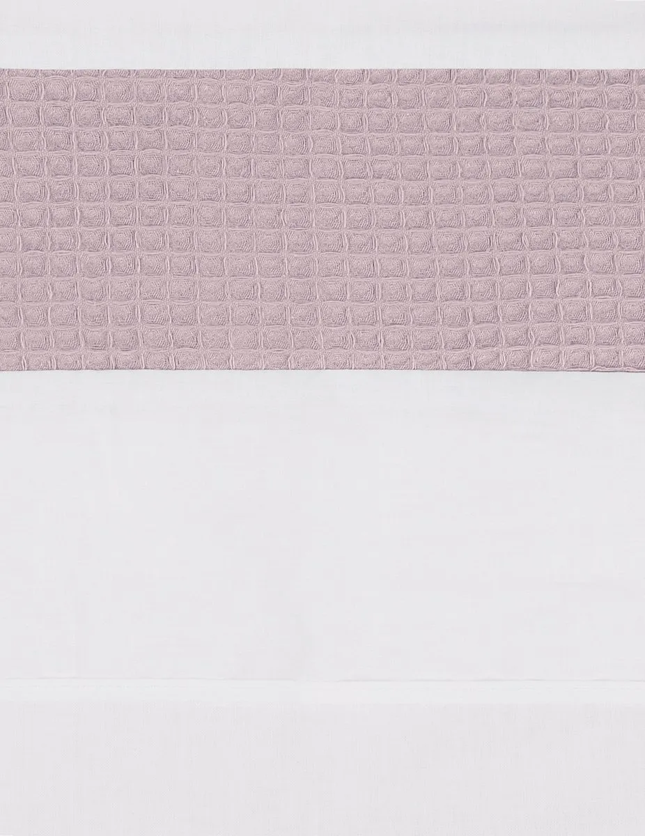 BINK Bedding Ledikantlaken Wafel 100x150cm - Oudroze
