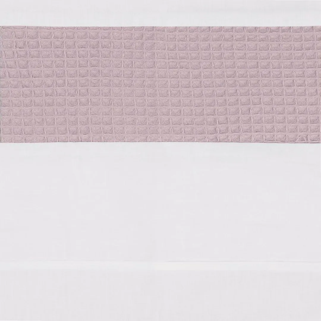 BINK Bedding Ledikantlaken Wafel 100x150cm - Oudroze