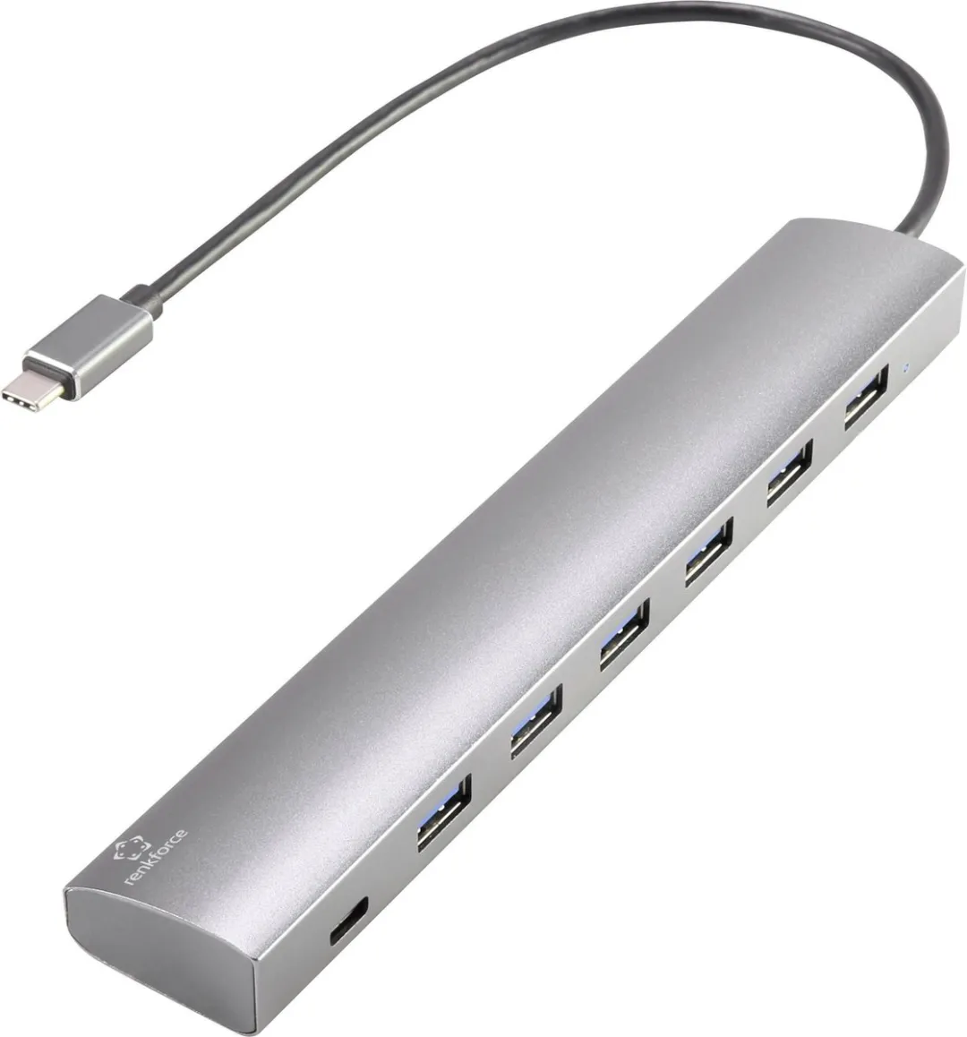 Renkforce RF-3374946 USB-Hub 7 Poorten - USB 3.2 Gen1 5Gbps - Zilver