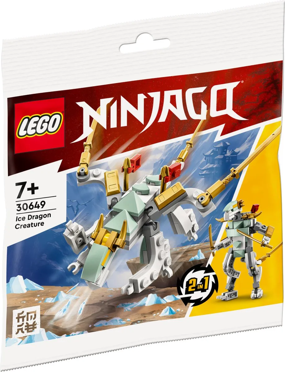 LEGO Ninjago Ice Dragon Creature 70 Stukken - Meerkleurig