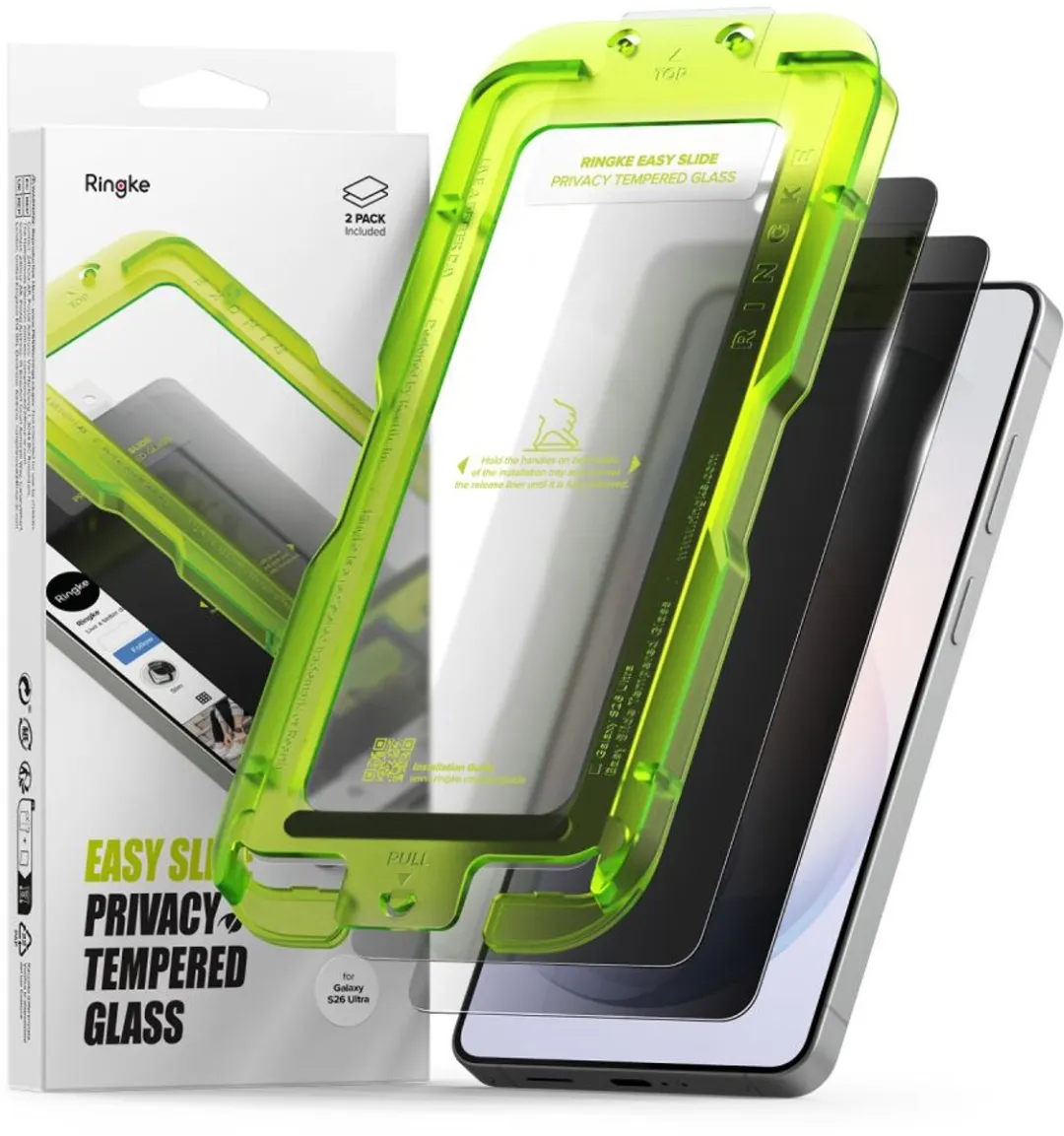 Ringke Easy Slide Privacy Screenprotector Samsung Galaxy S26 Ultra