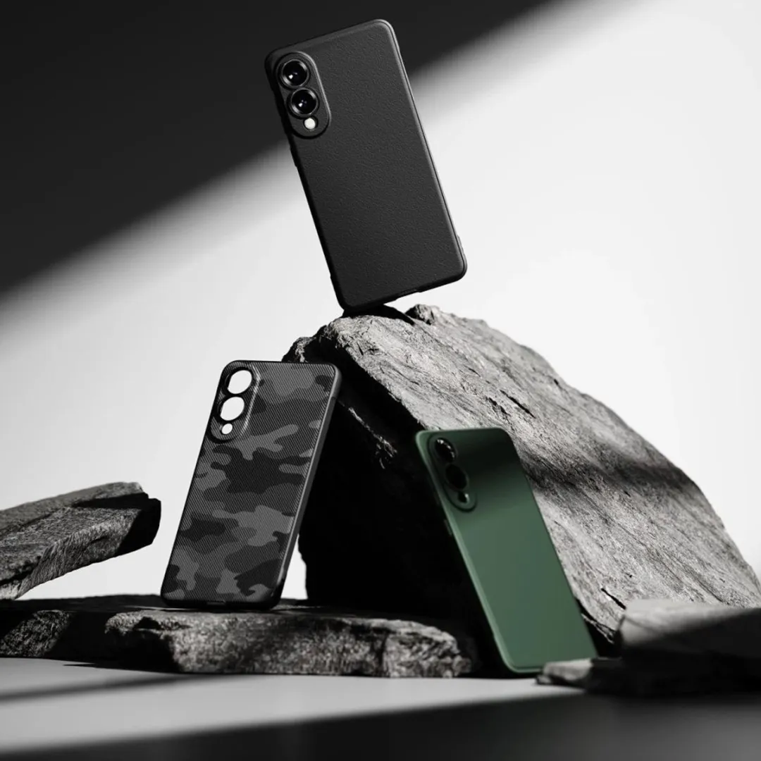 Ringke Onyx Hoesje Samsung Galaxy S25 Edge - 1 Pasje - Zwart - afbeelding 6 van 6