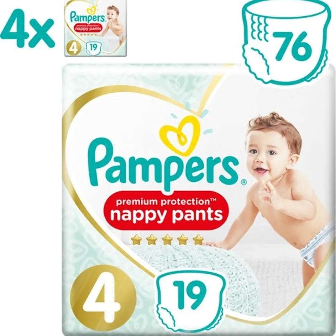 Pampers Premium Protection Pants Maat 4 - 76 Stuks
