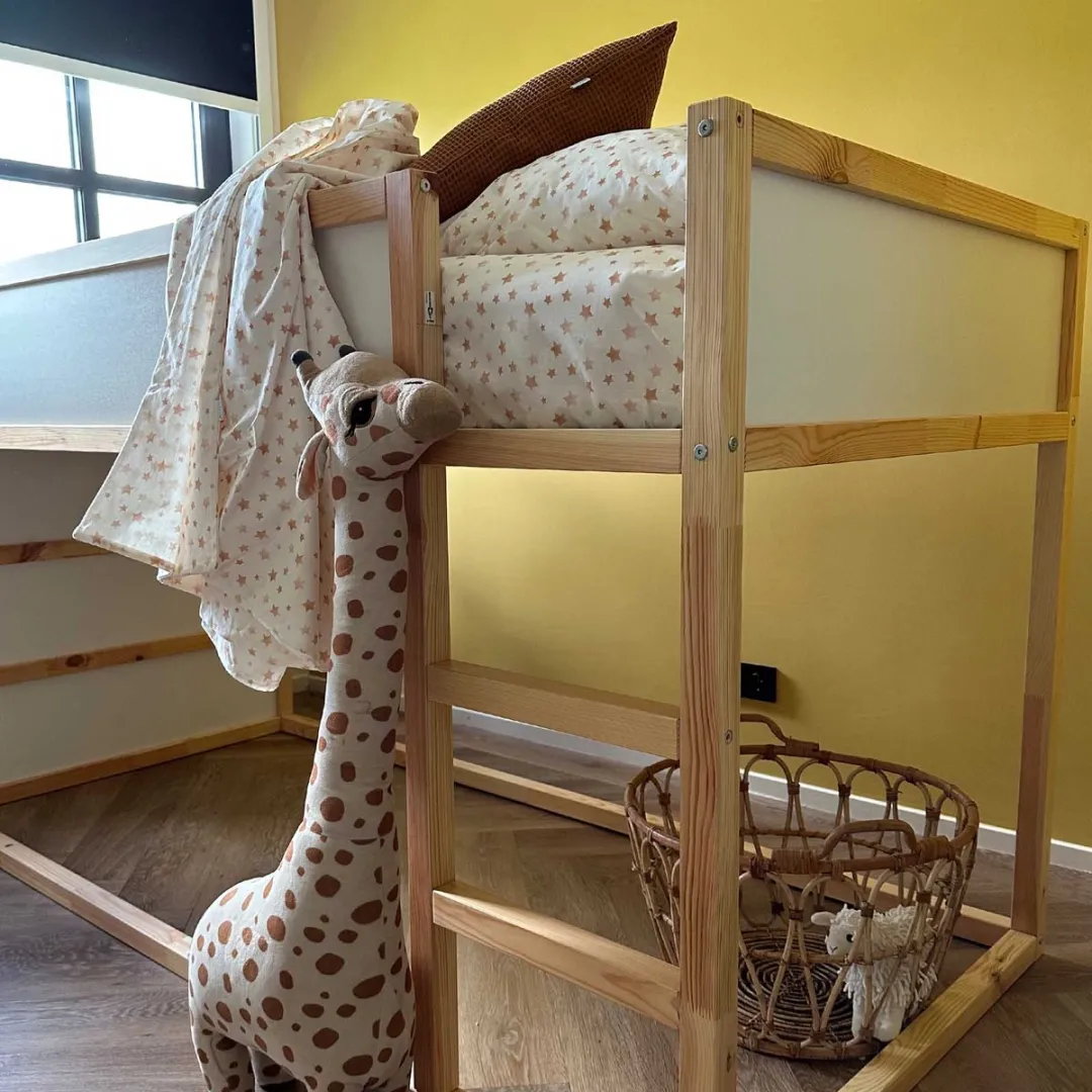 BINK Bedding Dekbedovertrek Sterre 135x100cm - Oranje/Terra/Ecru