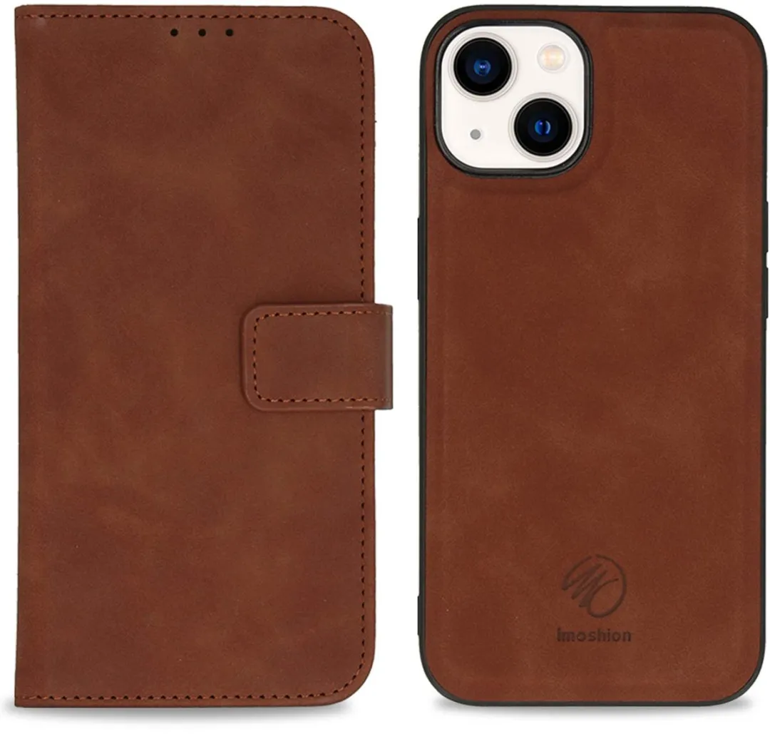 Imoshion iPhone 14 Hoesje 2-in-1 Bookcase - 3 Pasjes - Bruin