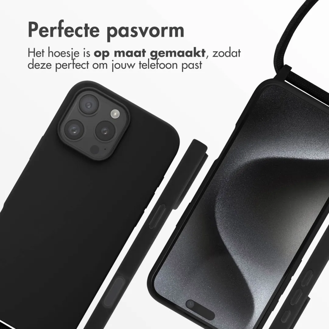 Imoshion iPhone 16 Pro Max Siliconen Hoesje - Zwart - afbeelding 6 van 6