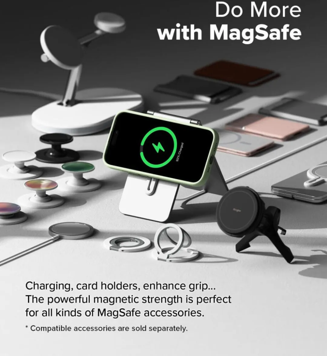 Ringke Silicone MagSafe Hoesje RICSI-AP-IP16PM-MGC-MGN - Mint Groen