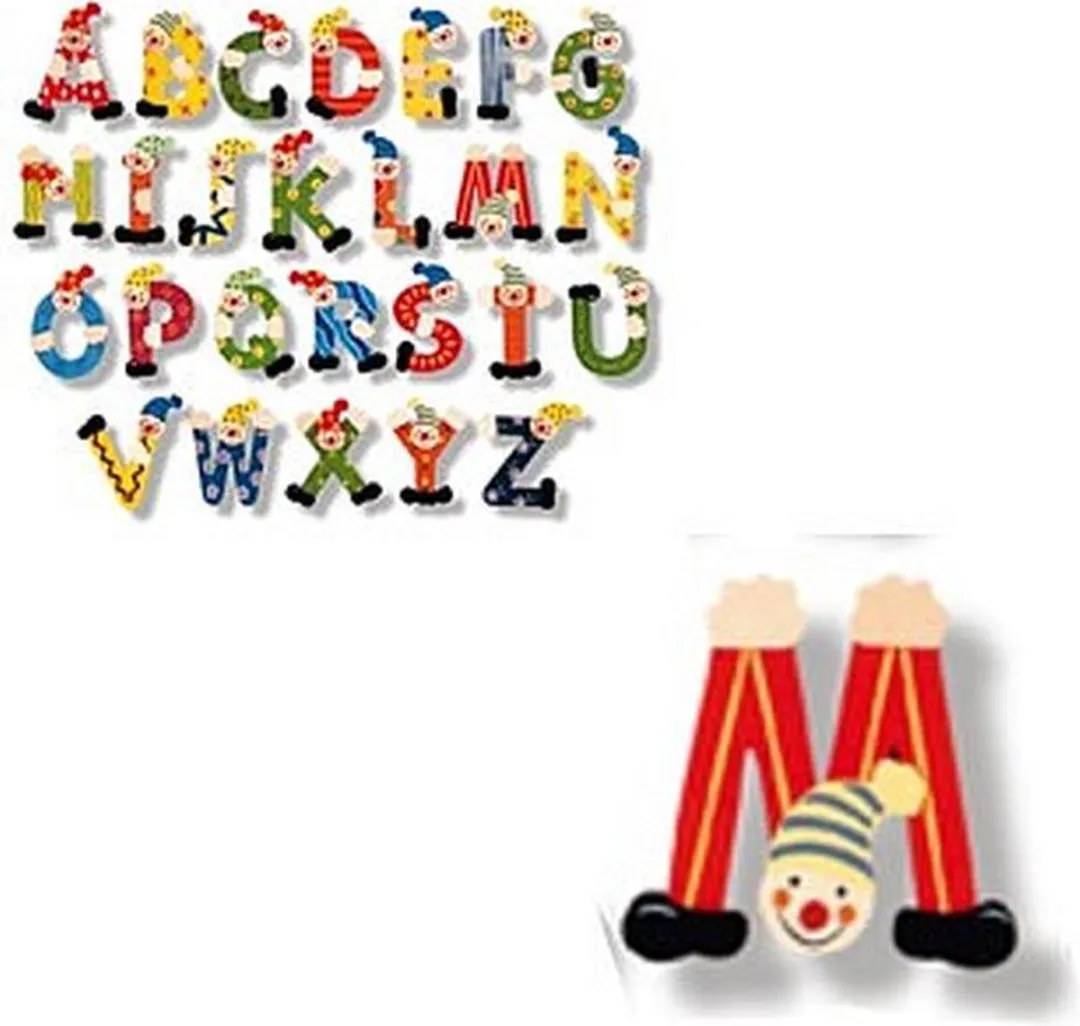 Simply For Kids Houten Naamletter Clown M