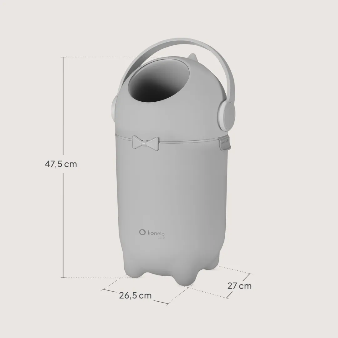 Lionelo Purebin Geurwerende Luieremmer 10L - Grijs