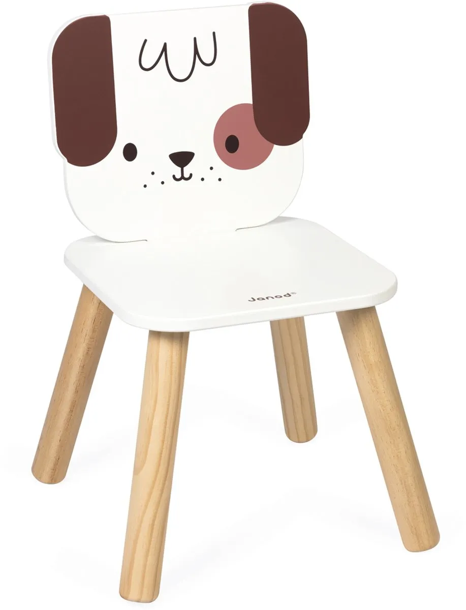 Janod Stoel Hond - Wit/Bruin