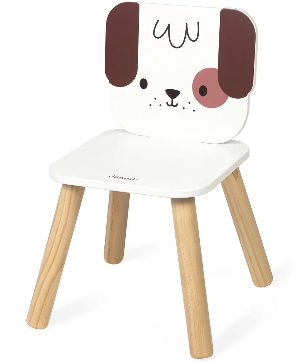 Janod Stoel Hond - Wit/Bruin