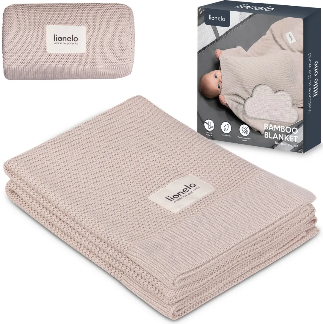 Lionelo Bamboo Blanket Deluxe Babydeken 100x75cm - Muntgroen