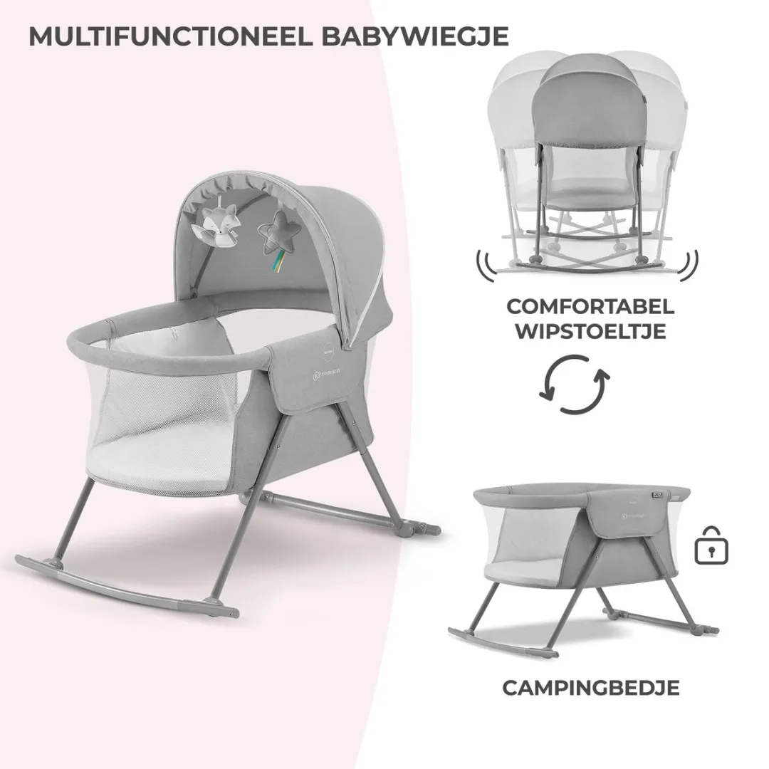 KinderKraft LOVI 3-in-1 Reiswieg Donkergrijs - 5 kg