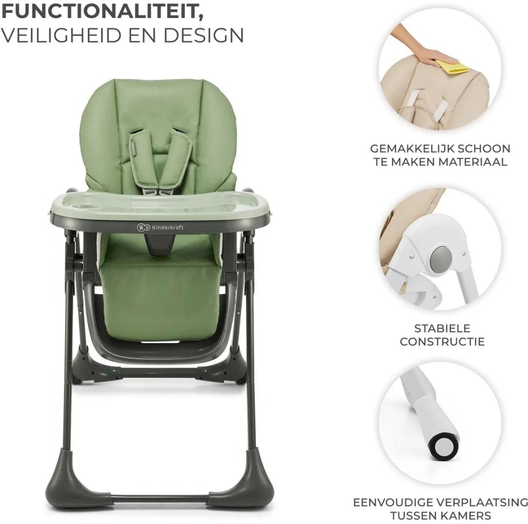 KinderKraft TUMMIE 2-in-1 Kinderstoel - Groente