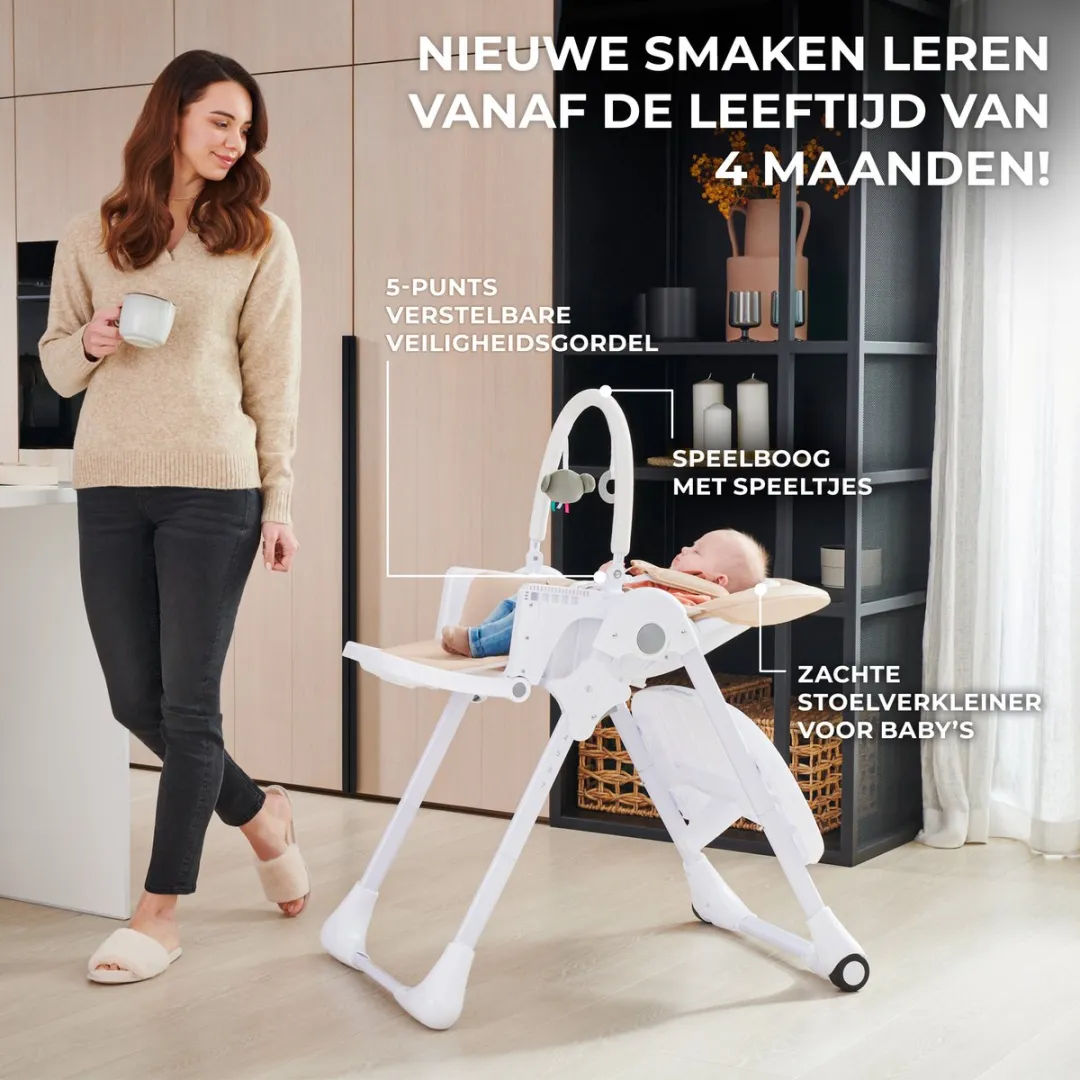 KinderKraft TUMMIE 2-in-1 Kinderstoel - Groente