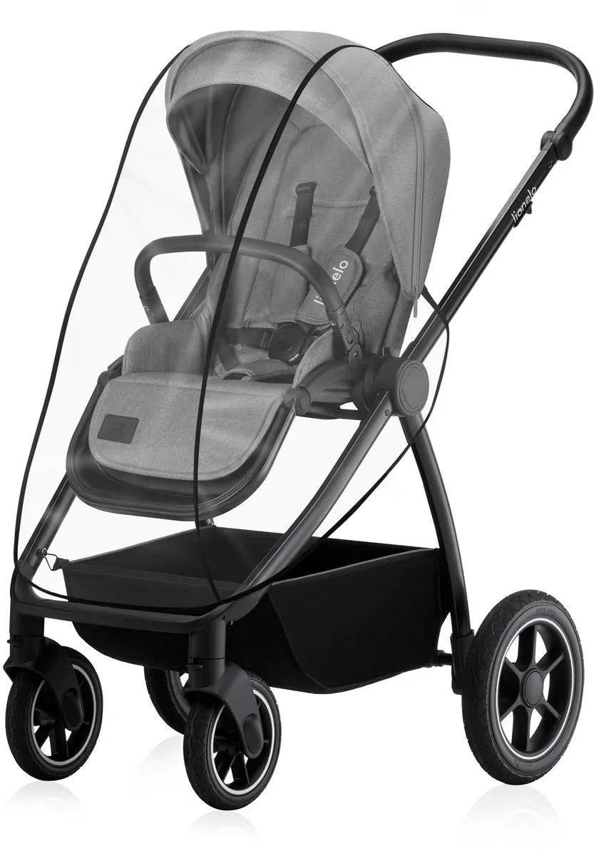 Lionelo Meril 2-in-1 Kinderwagen – Buggy XL Reiswieg & Wandelwagen – All-Terrain Wielen – UPF50+ – Complete Accessoireset – Voor Seizoenen – Verstelbaar Zitje & Rugleuning – Universele Autostoeladapters