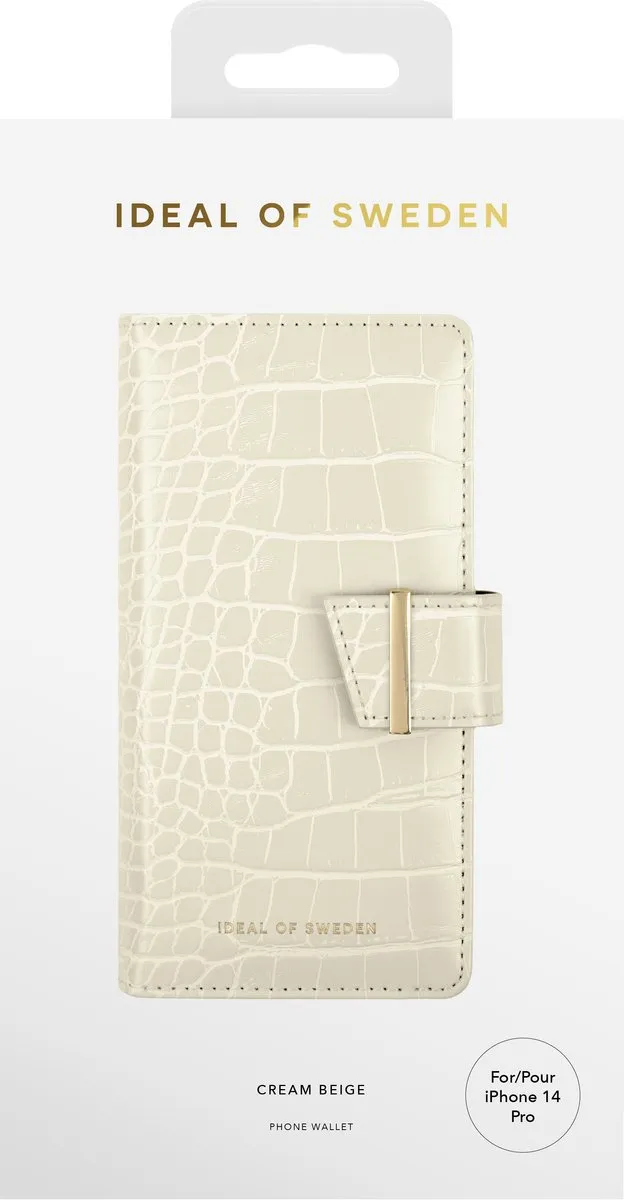 iDeal of Sweden Phone Wallet iPhone 14 Pro Cream Beige - IDPWSS22-I2261P-395 - afbeelding 4 van 6