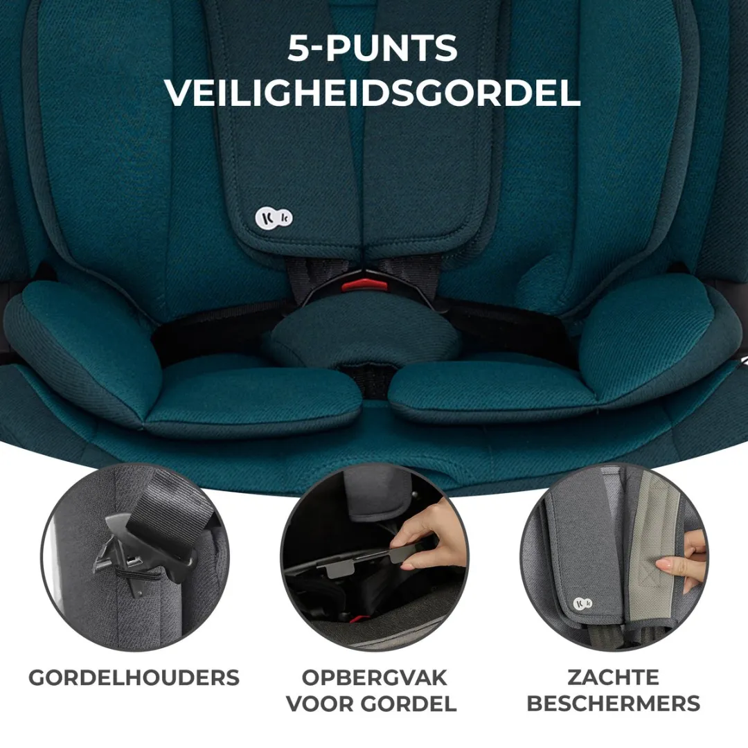 KinderKraft ONETO3 I-SIZE Autostoeltje 76-150cm - Isofix - Blauw
