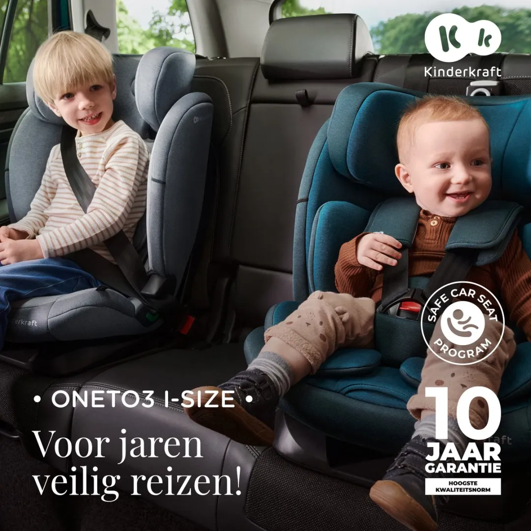 KinderKraft ONETO3 I-SIZE Autostoeltje 76-150cm - Isofix - Blauw