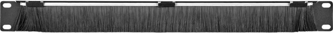 Renkforce RF-3429142 Afdekking met borstels 19" - 1 HE - Zwart