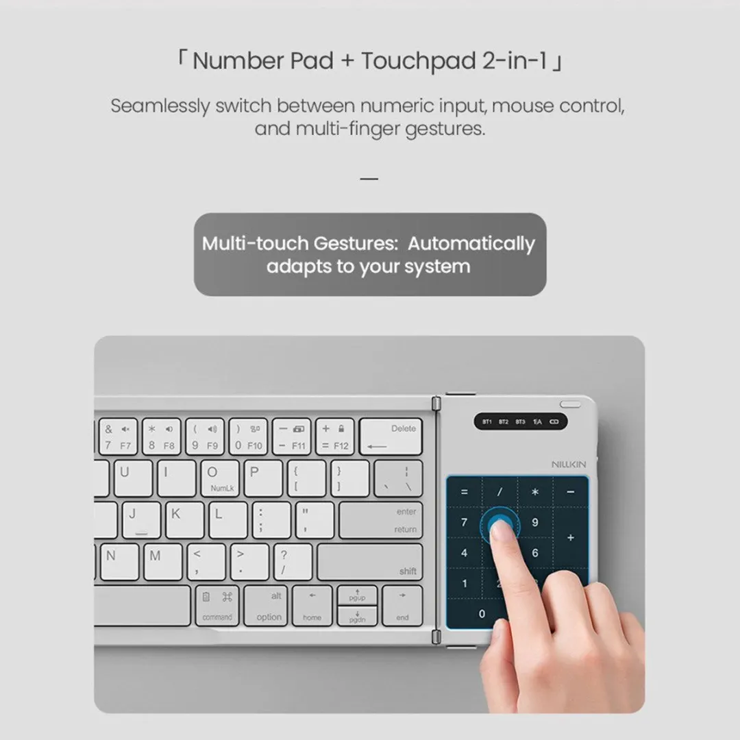 Nillkin Cube Pocket Toetsenbord - Grijs