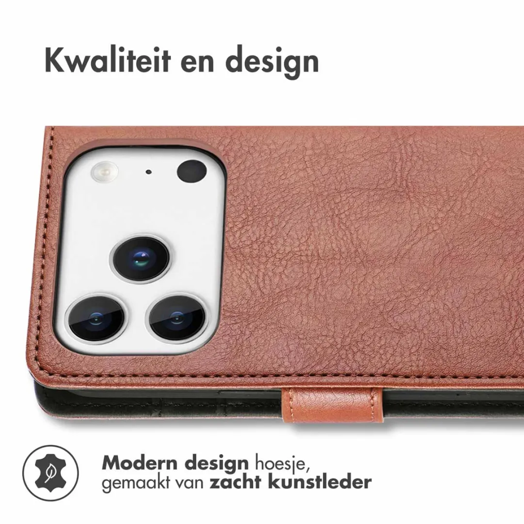Imoshion Hoesje iPhone 17 Pro Max - 3 Pasjes - Bruin
