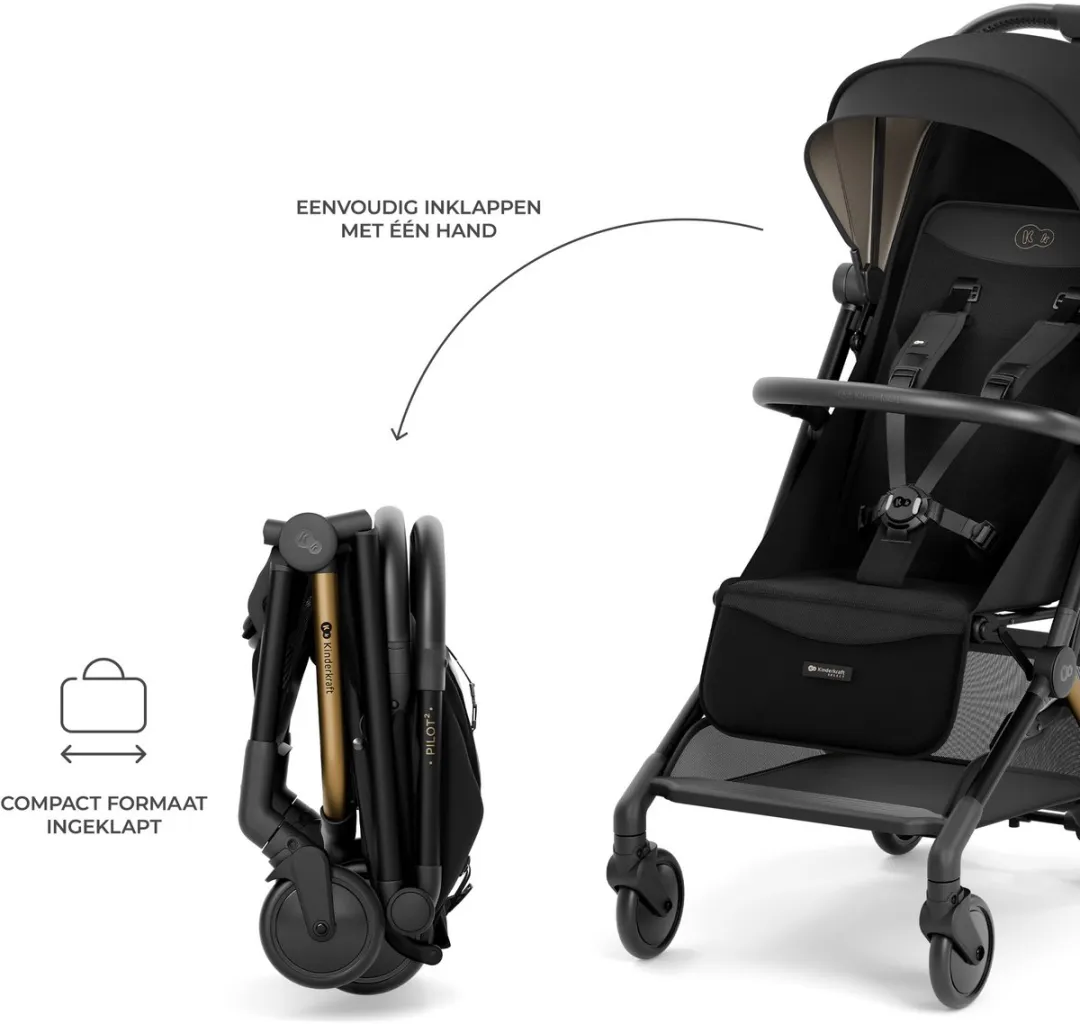 KinderKraft PILOT2 Reisbuggy - Zwart