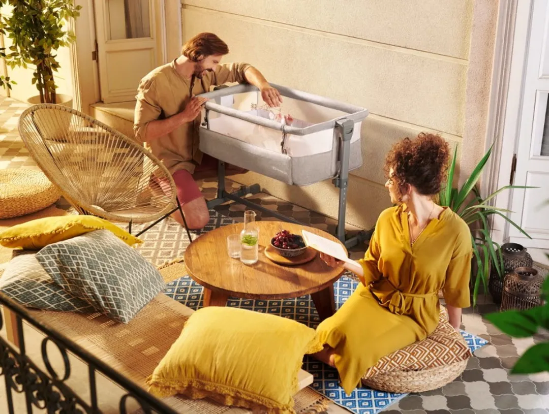 KinderKraft NESTE AIR Babybedje 2in1 Cosleeper - Grijs