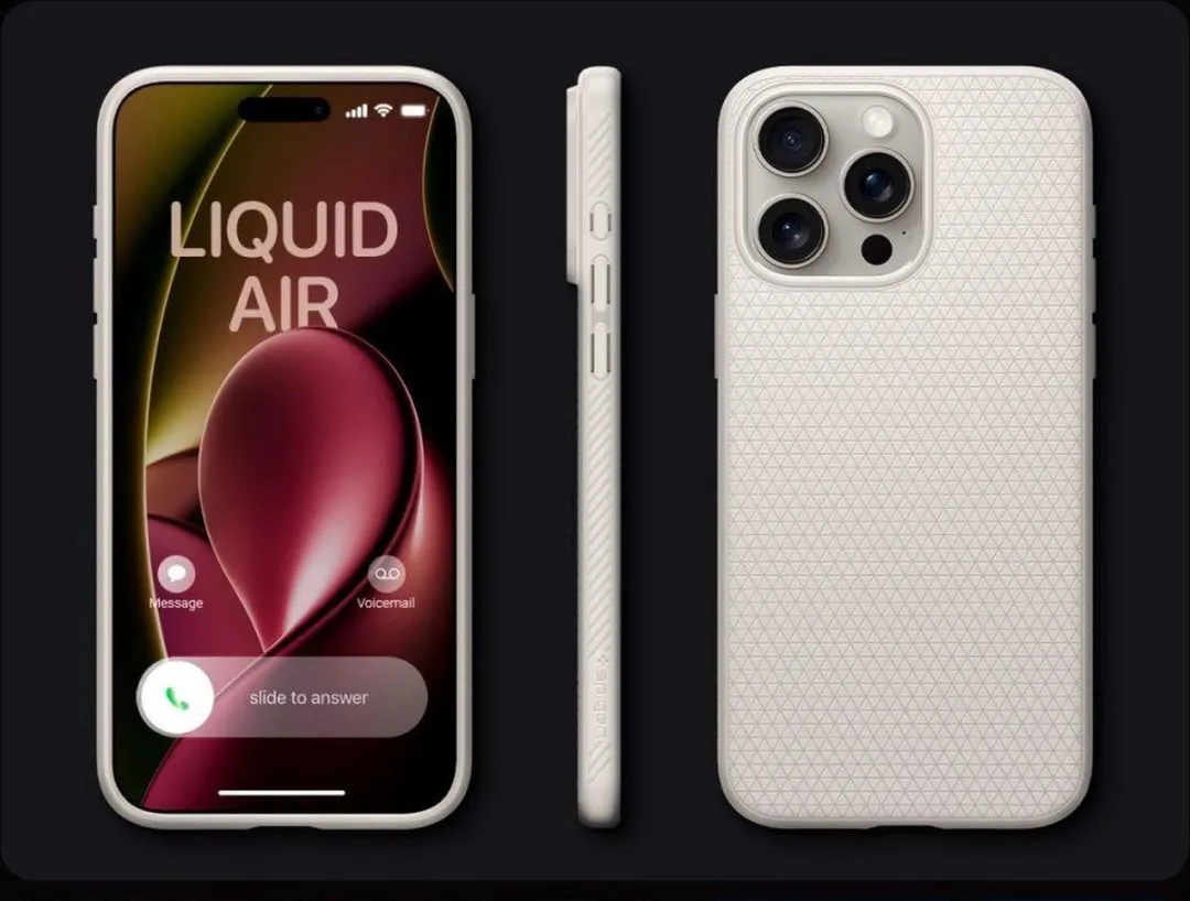 Spigen Liquid Air Hoesje iPhone 15 Pro - Natuurlijk - Titanium - 8809971221061 - afbeelding 6 van 6