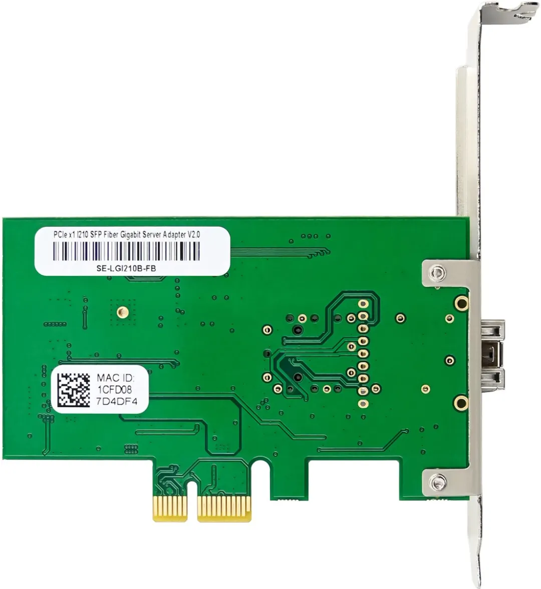 InLine Gigabit Netwerkkaart 51125N - 1x LC Fiber 1Gb/s PCIe x1 - afbeelding 6 van 6