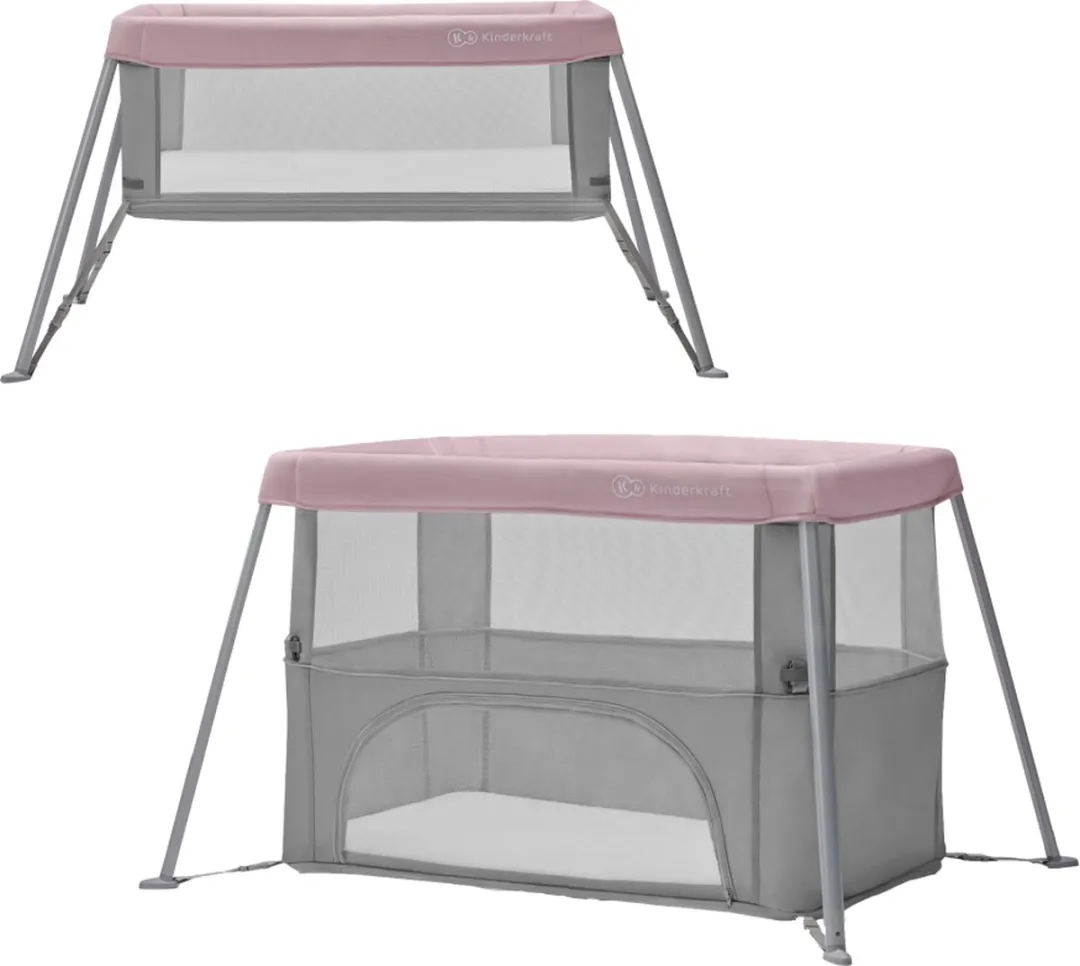 KinderKraft MOVI Reisbedje Roze