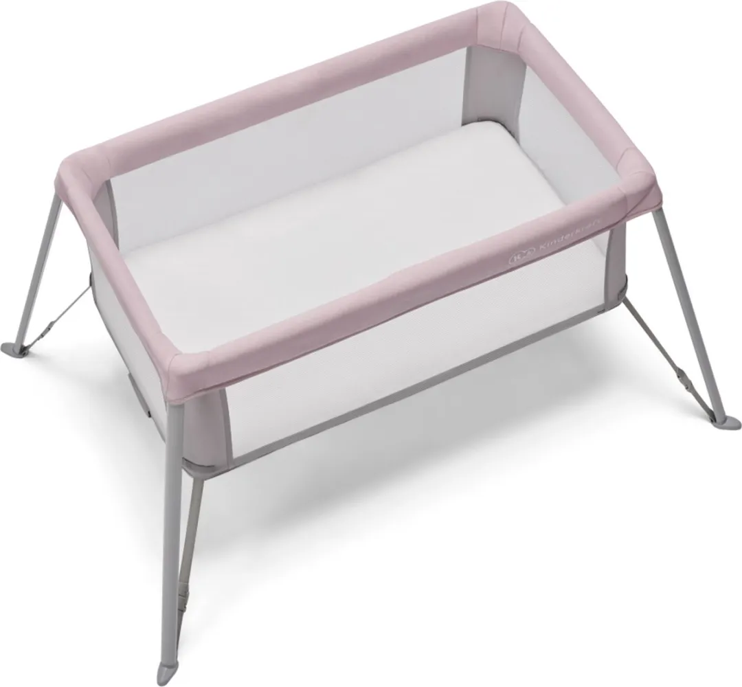 KinderKraft MOVI Reisbedje Roze - Wieg + Matras