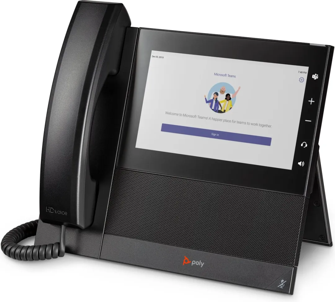 Poly CCX 600 Zakelijke Telefoon - 7 inch - Microsoft Teams - PoE - Zwart