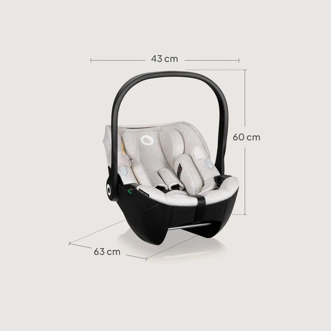 Lionelo Moxie i-Size Autostoel Beige - 40-87cm - Bamboe - 4,3kg