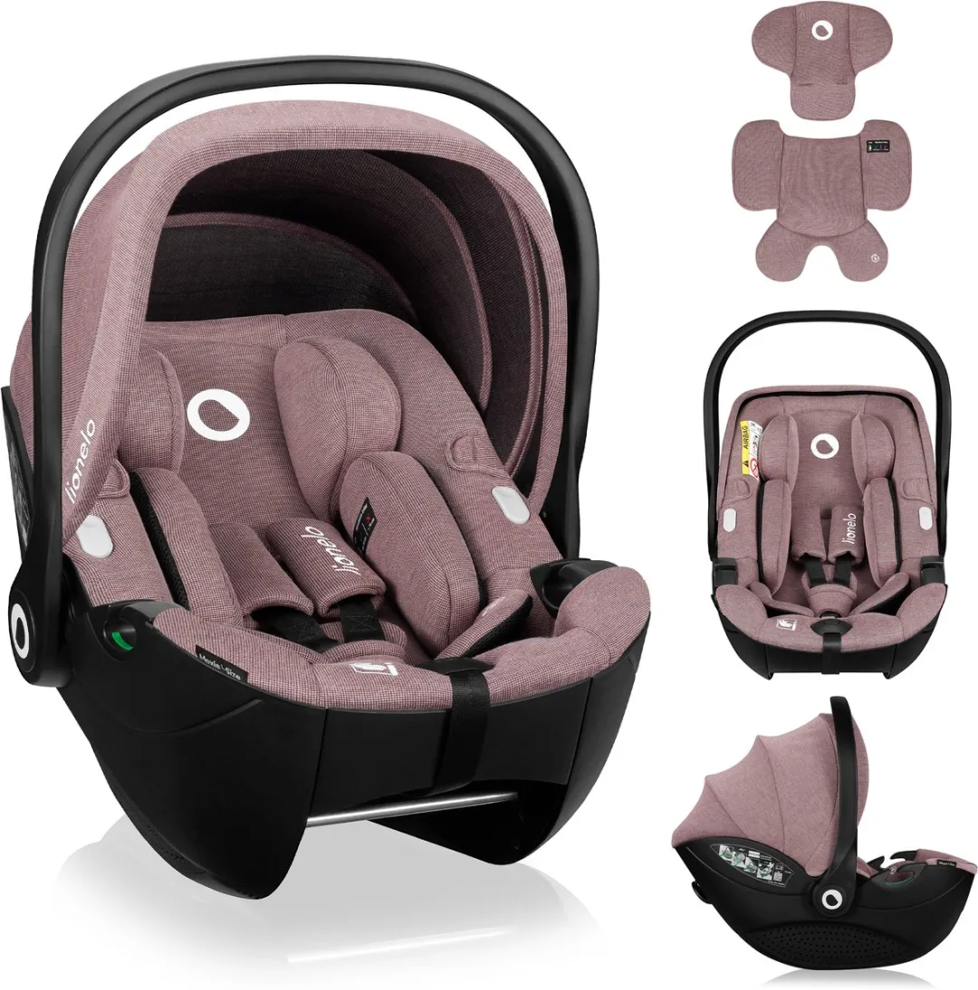 Lionelo Moxie i-Size Autostoel Beige - 40-87cm - Bamboe - 4,3kg