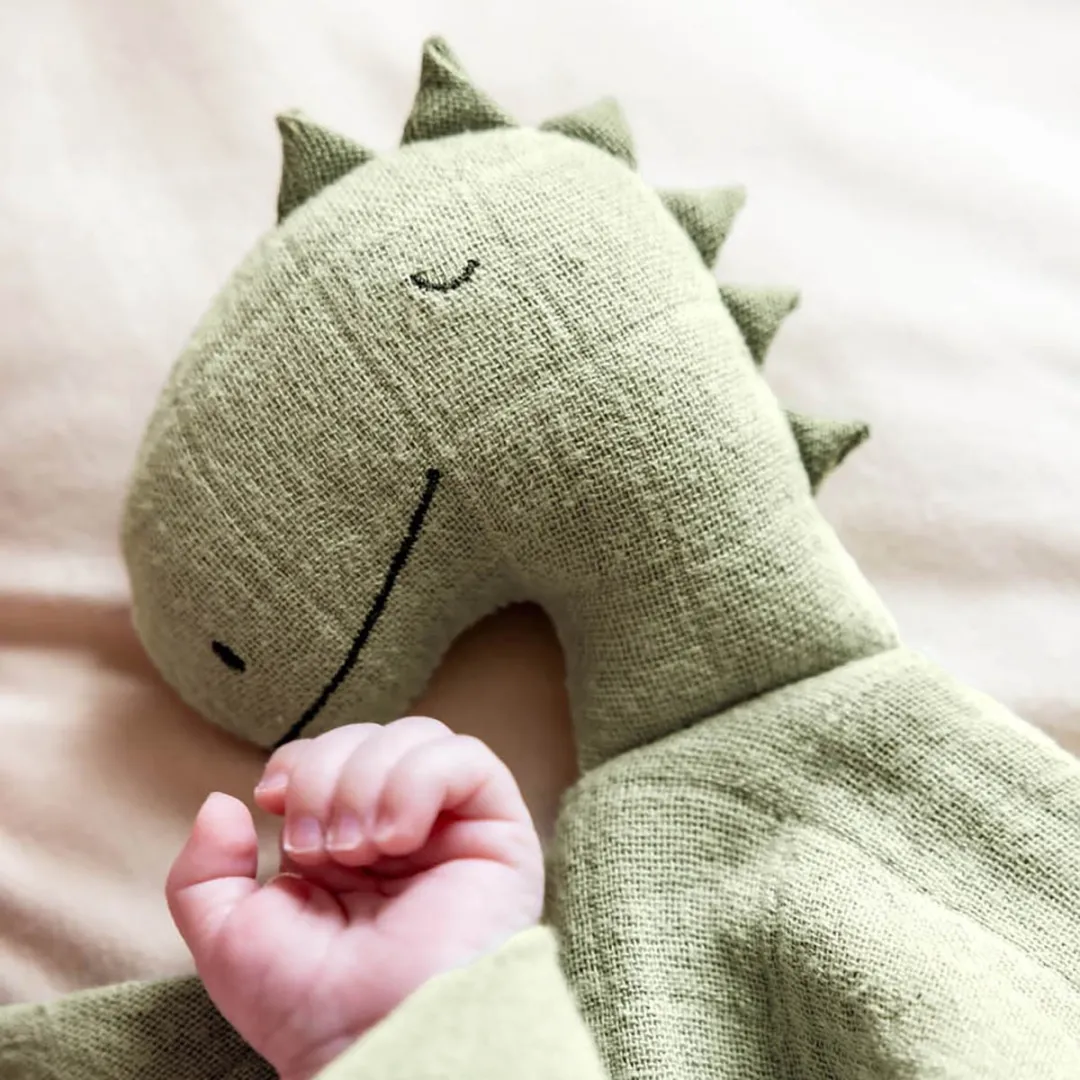 Trixie Knuffeldoekje Mr. Dino - Groen