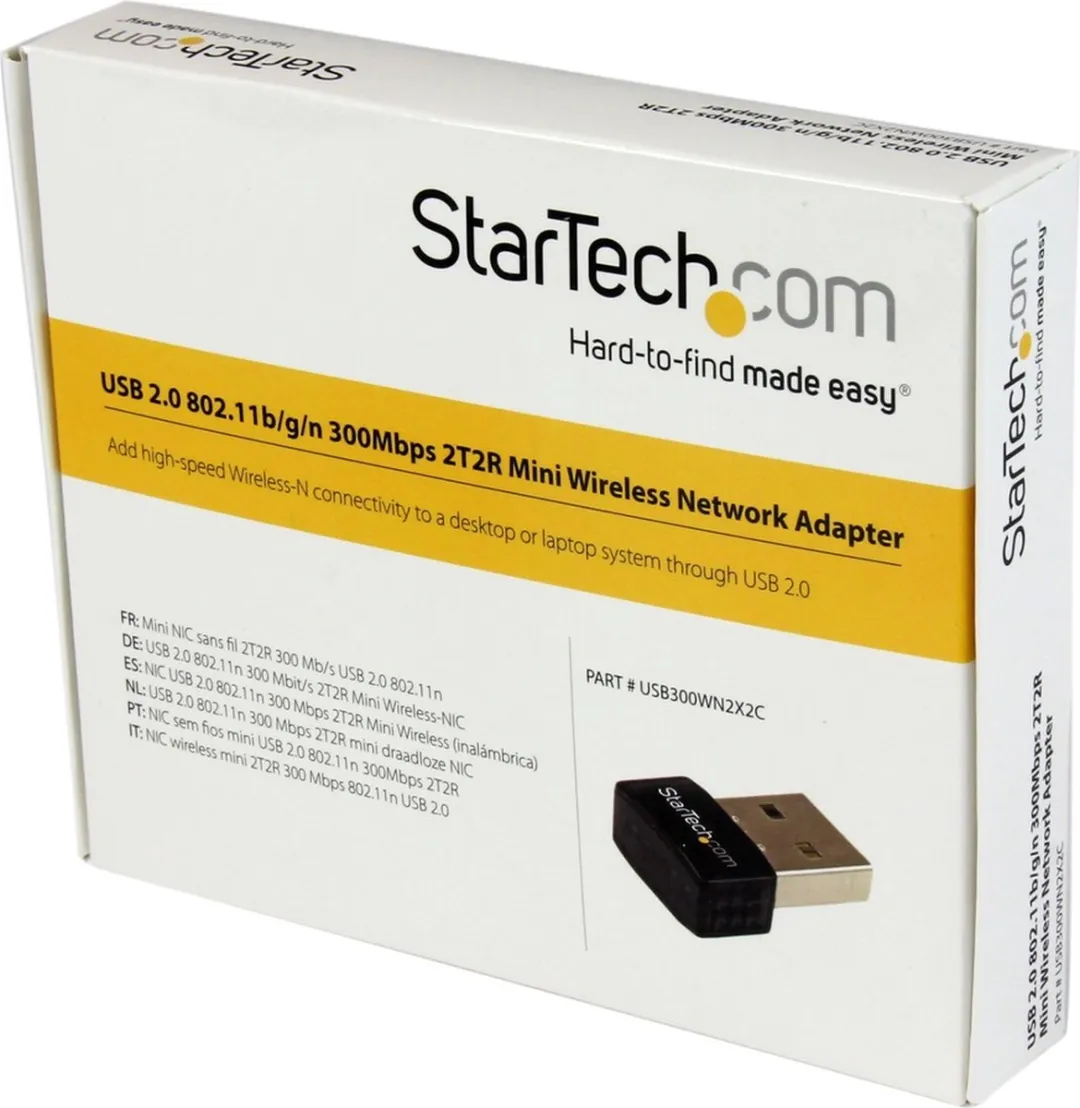 Startech USB300WN2X2C USB 2.0 Draadloos-N Netwerkadapter - Zwart