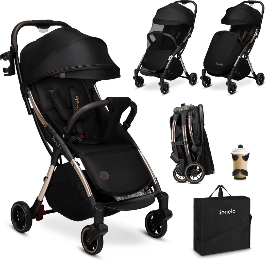Lionelo Julie One Kinderwagen - Automatisch Opvouwbaar - 22 kg - Grijs