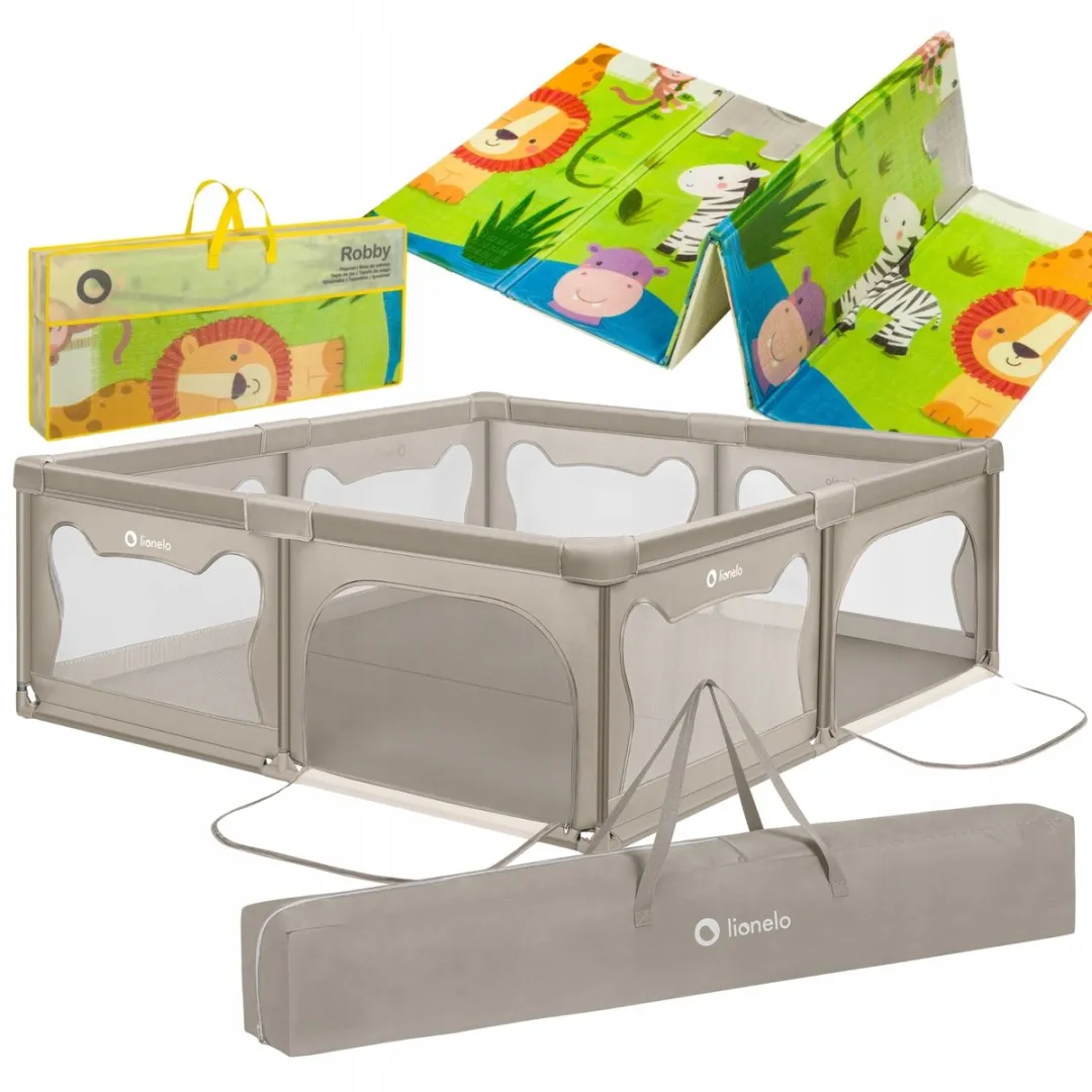 Lionelo Willow Grondbox XL Speelmat 187x207cm