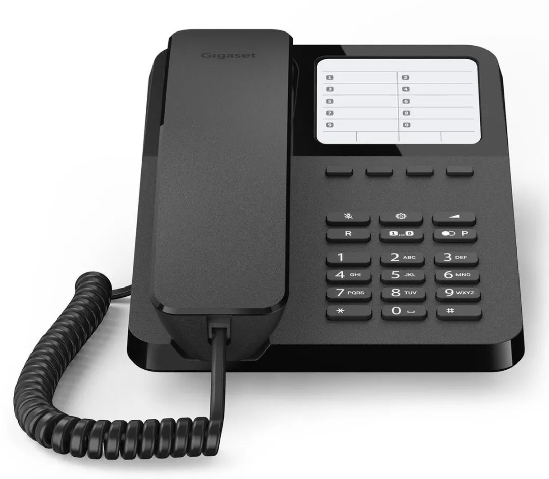 Gigaset Vaste Telefoon 400 - 14 Geheugens - Zwart