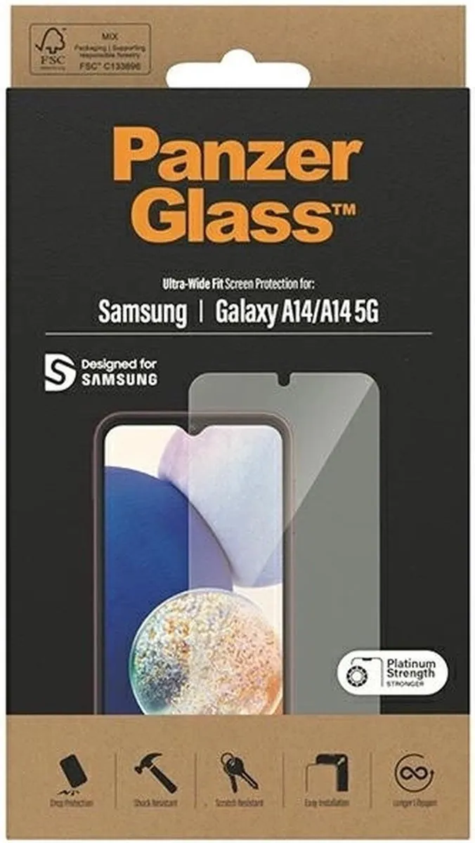 PanzerGlass PZ-7321 Screenprotector Samsung Galaxy A14 - Case Friendly