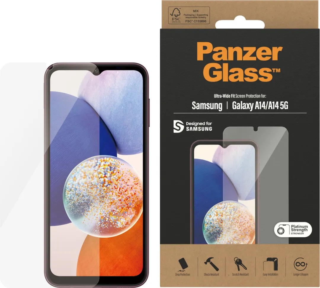 PanzerGlass PZ-7321 Screenprotector Samsung Galaxy A14 - Case Friendly