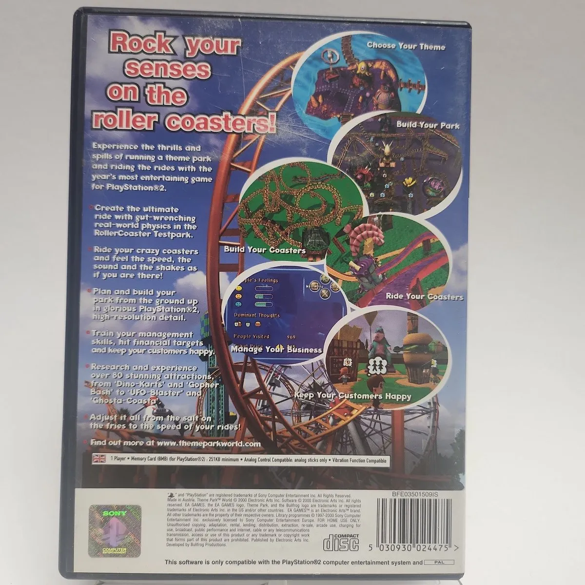 EA Theme Park World PS2
