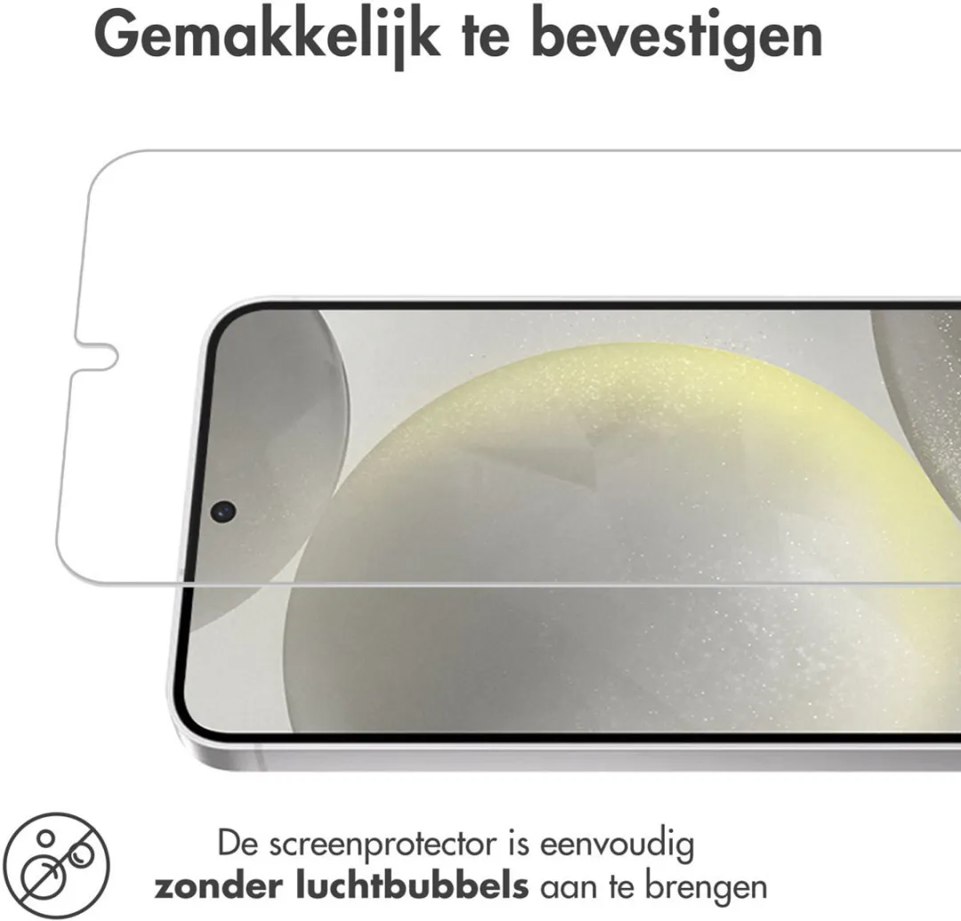 imoshiion Screenprotector Gehard Glas 3 Stuks - Samsung Galaxy S24
