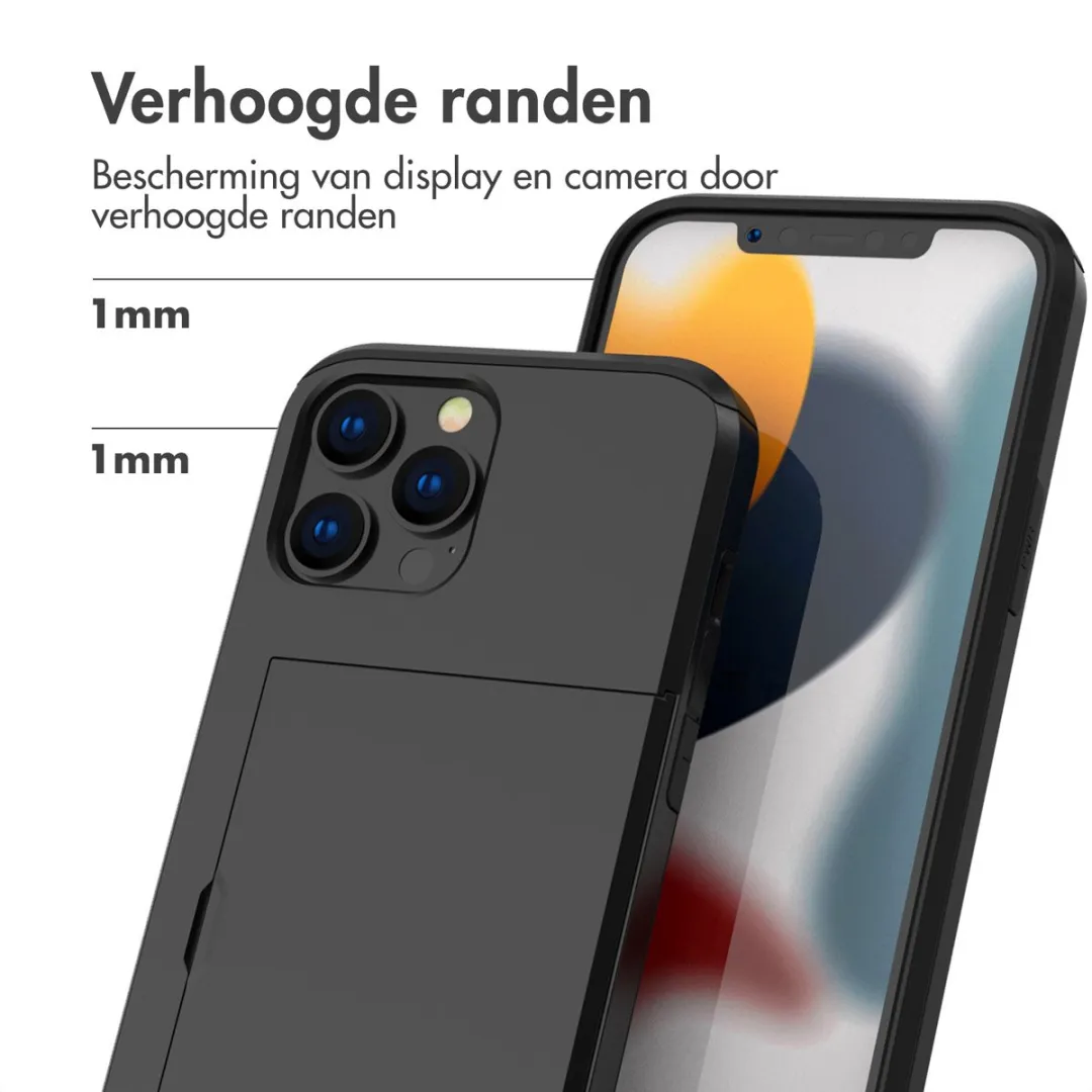 Imoshion Hoesje iPhone 13 Pro Max - Pasjeshouder 2 Stuks - Zwart